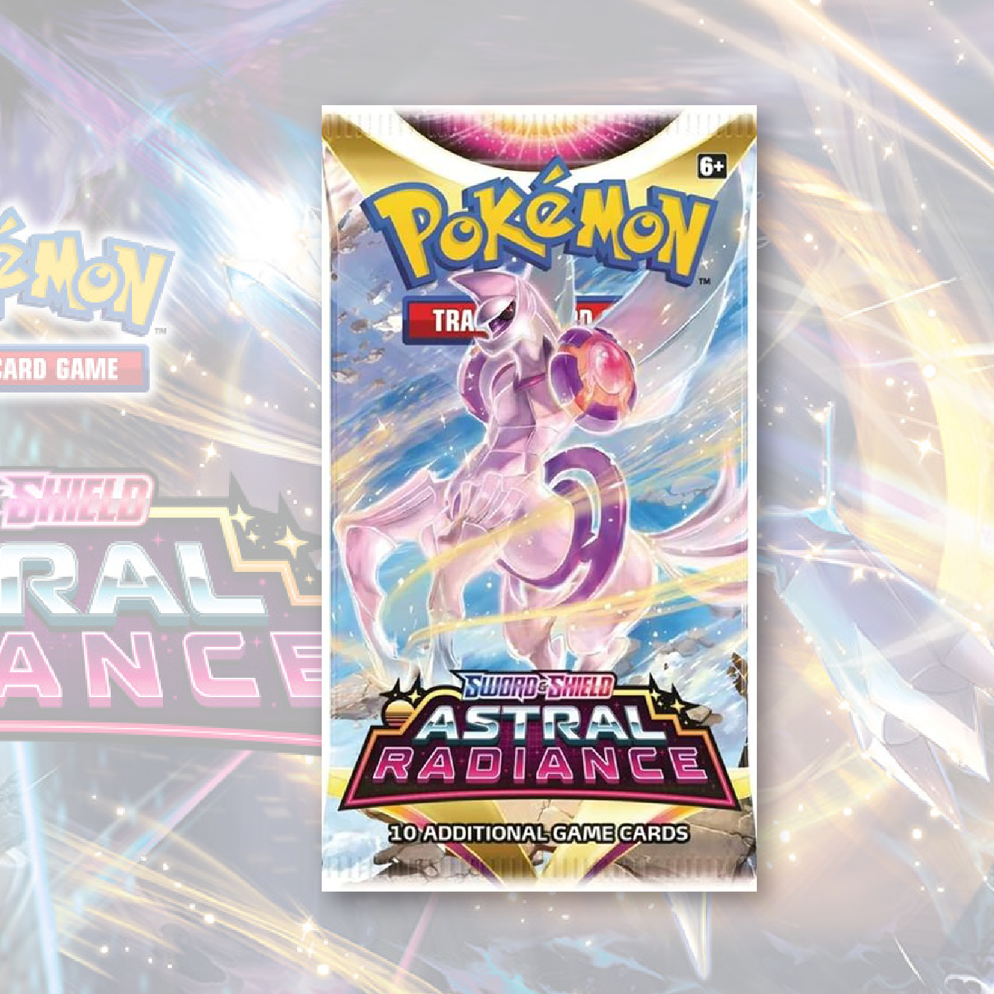 astral radiance single booster pack pokemon Pokemon Sword & Shield Astral Radiance Sleeved Booster 144 Pack Case