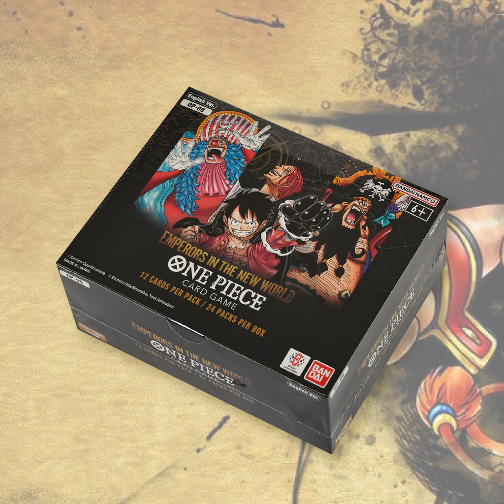 emperors in the new world booster box english One Piece: (OP-09) Ralphie's Funhouse 09 Emperors In The New World Configuration One Piece OP05 Awakening of