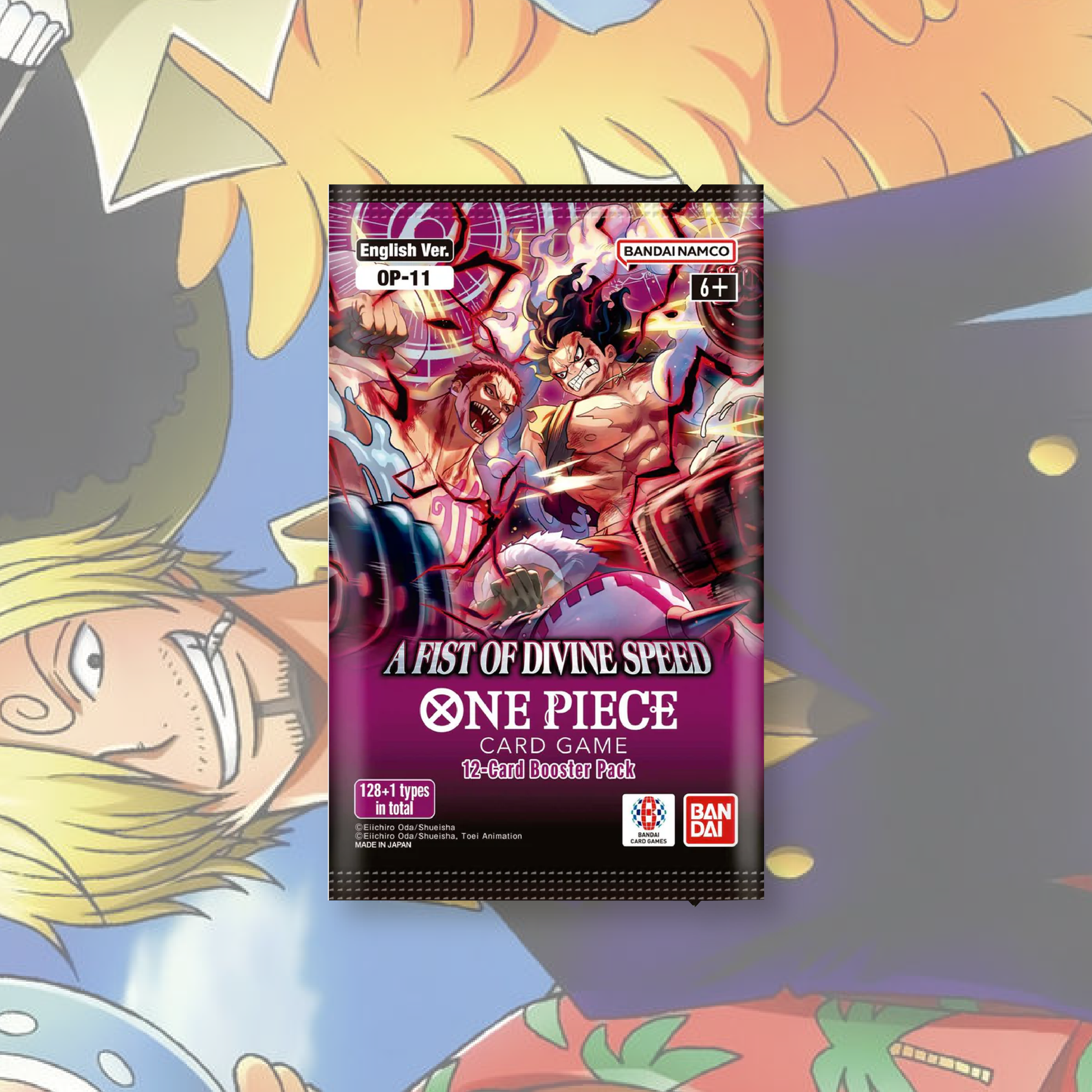 op11 booster box english Bandai One Piece TCG Card Game A Fist of Divine Speed Pack OP-11 : Toys & Games such as the Big Mom Pirates and the Vinsmoke Family 2025 Bandai One Piece A