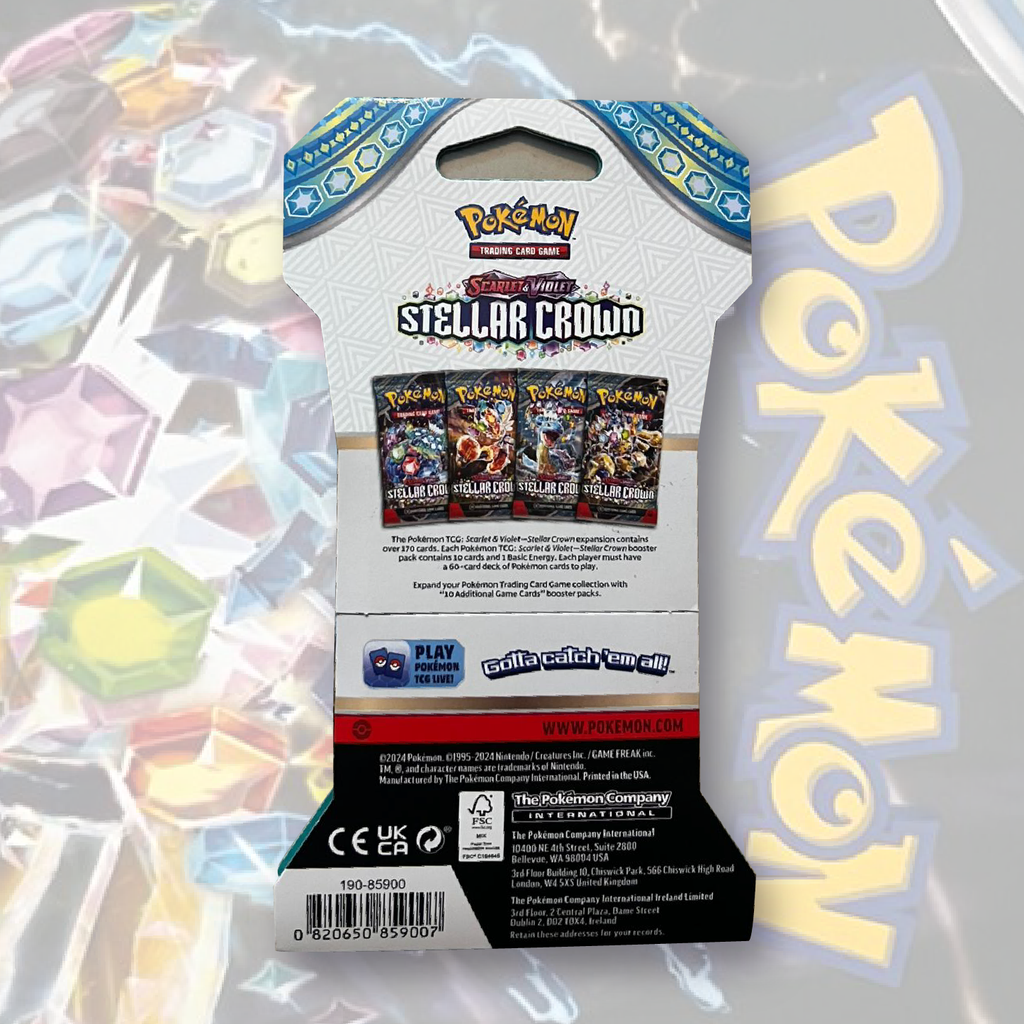 Pokémon Stellar Crown - Sleeved Booster Pack - English