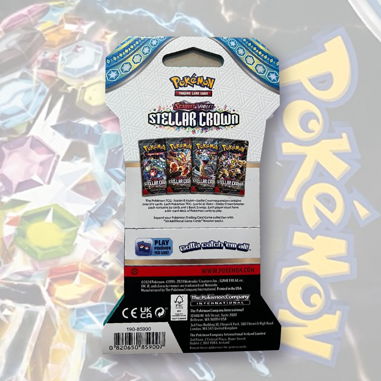 Pokémon Stellar Crown - Sleeved Booster Pack - English