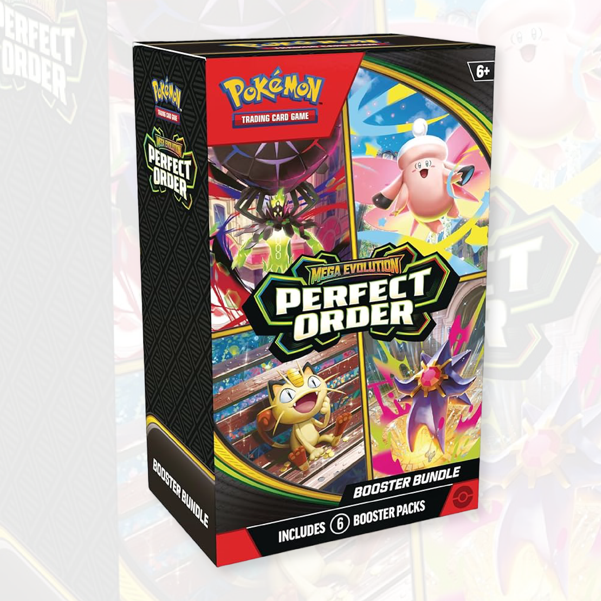 Pokémon TCG: Mega Evolution - Perfect Order  Booster Bundle (6 Booster Packs)